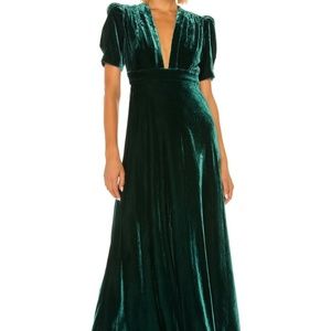 JILL Jill Stuart Velvet Maxi Dress- Green NWT